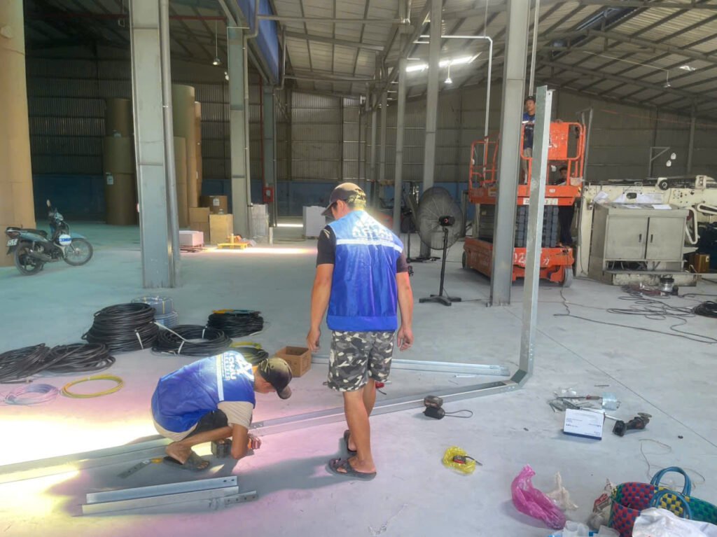 Thi công hệ thống điện trong nhà xưởng công nghiệp